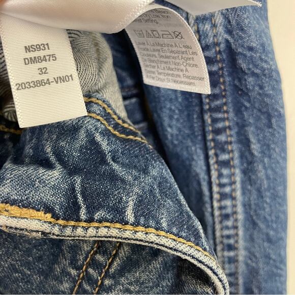 Madewell Tapered Denim Trouser Jeans Concho Wash High Rise Business Casual Sz32 - Picture 10 of 11